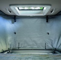 Set d'équipement ultérieur pour isolation de toit de couchage en 4 parties pour Camper Van toit de couchage Fiat avec ouverture à 180