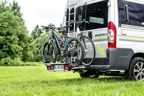 Folding bicycle rack – tow bar-mounted for 3 bicycles